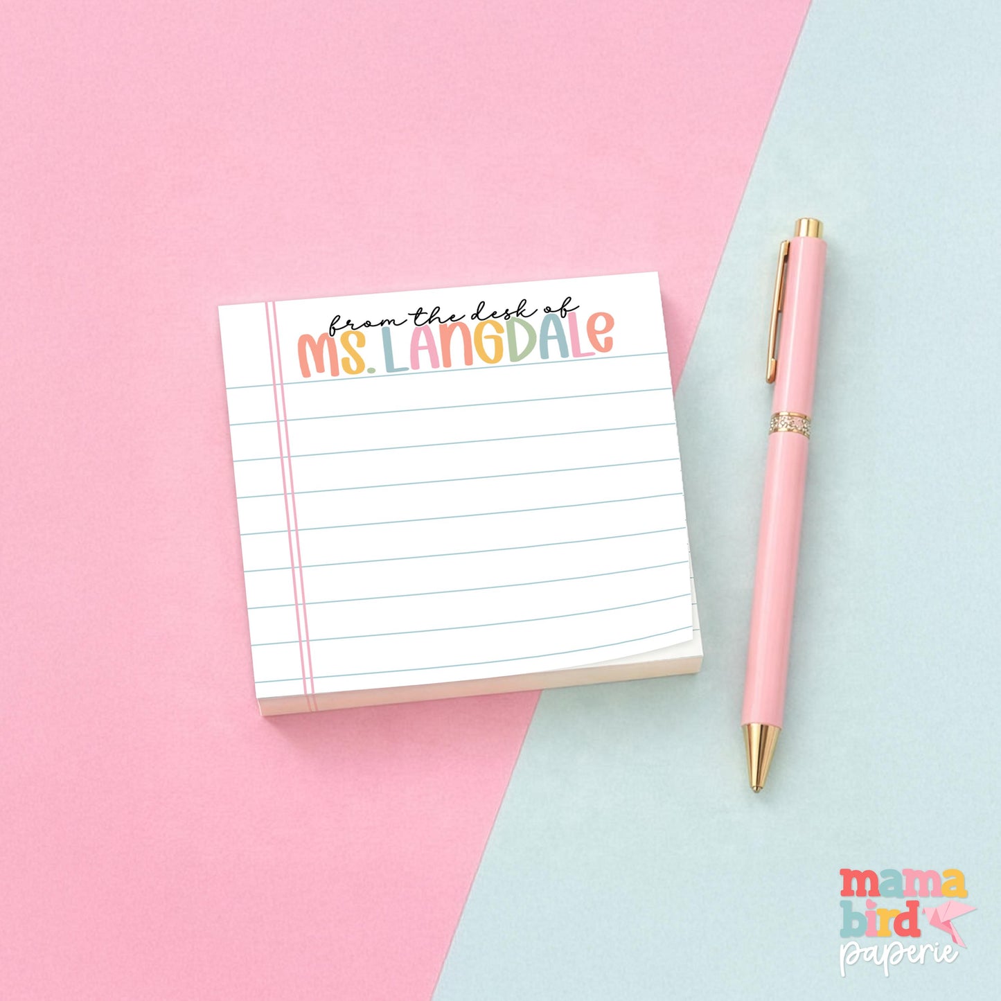 Pastels and Paper Post-It Notes