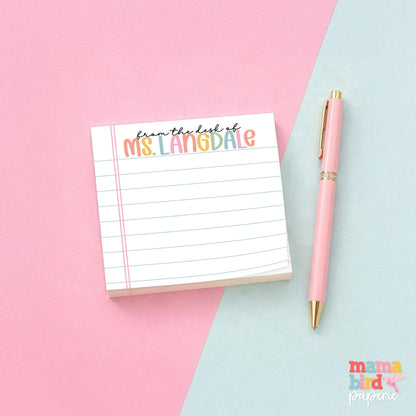 Pastels and Paper Post-It Notes