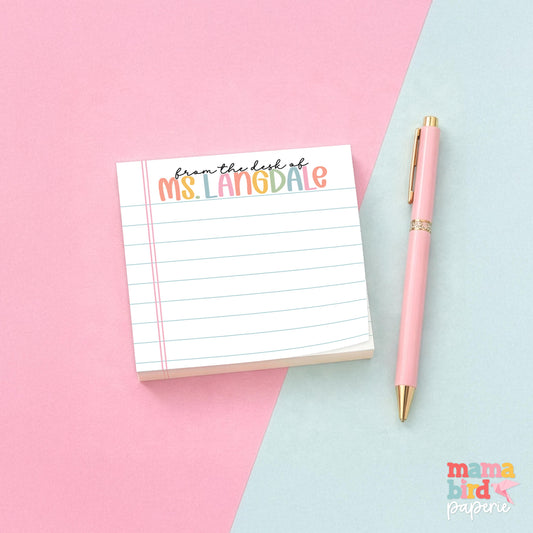 Pastels and Paper Post-It Notes