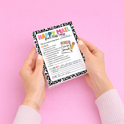 Teacher Brag Sheet Notepad – Classroom Notepad With Tear Off Sheets Pad